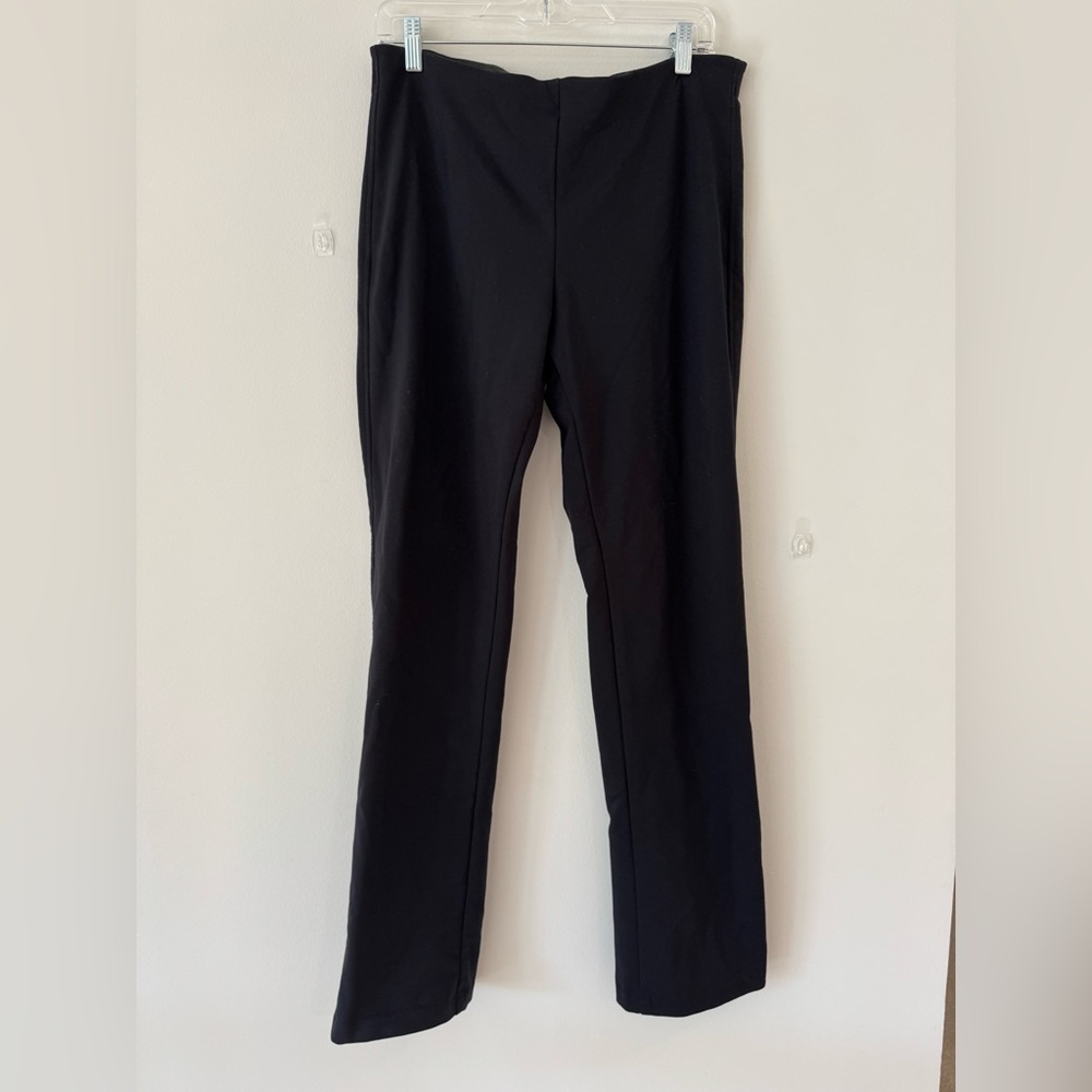 Classic Black Women's Straight-Leg Equestrian Pants